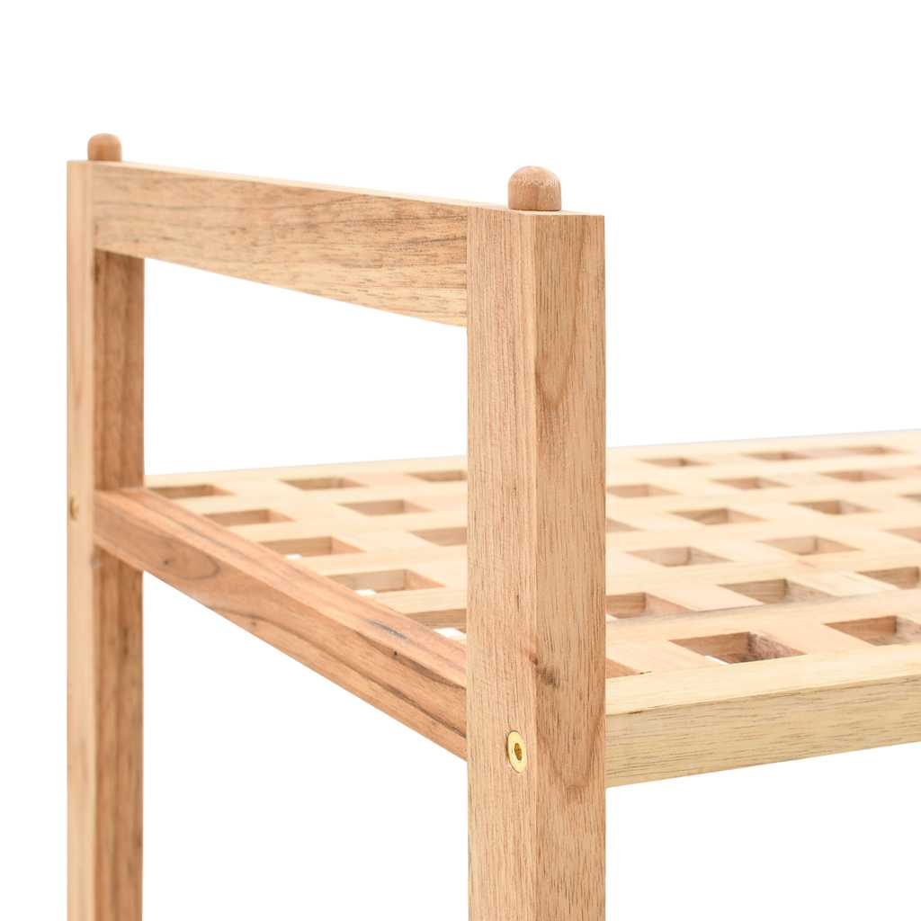 vidaXL Półka na buty z drewna orzecha włoskiego, 69 x 26 x 81 cm