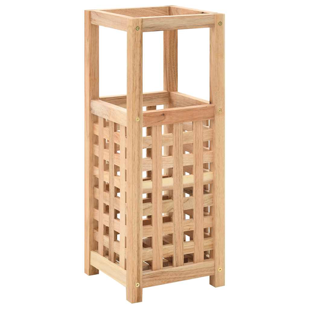 vidaXL Stojak na parasole z litego drewna orzechowego, 18 x 18 x 50 cm