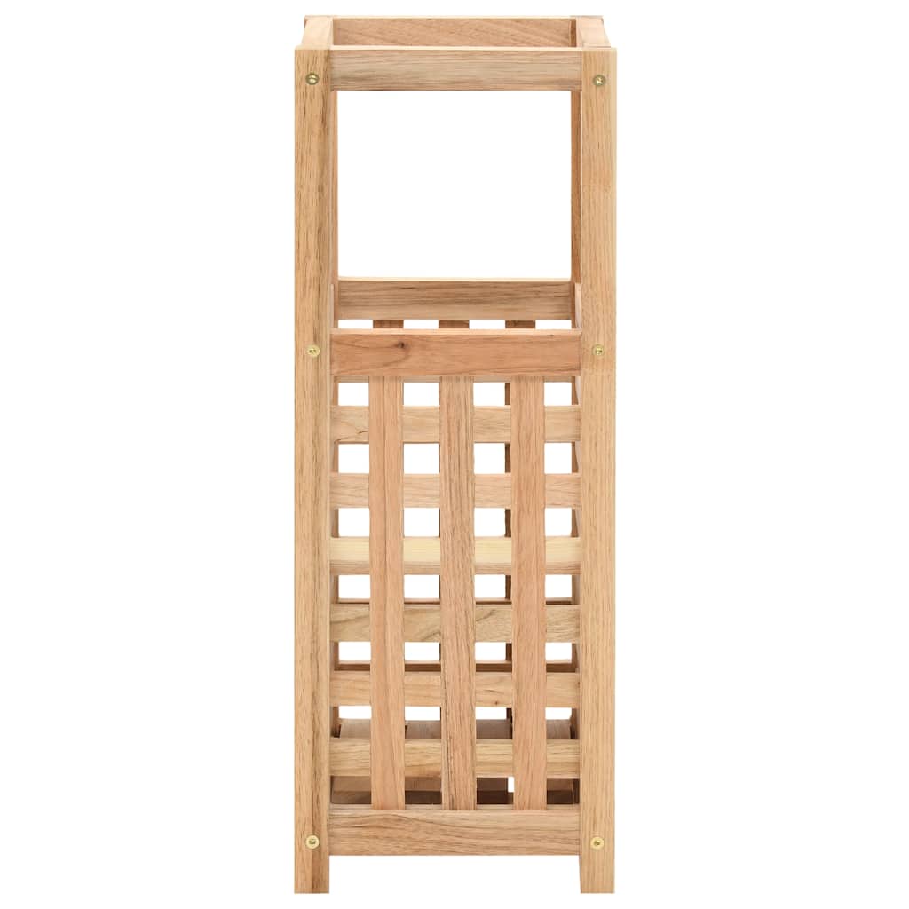 vidaXL Stojak na parasole z litego drewna orzechowego, 18 x 18 x 50 cm