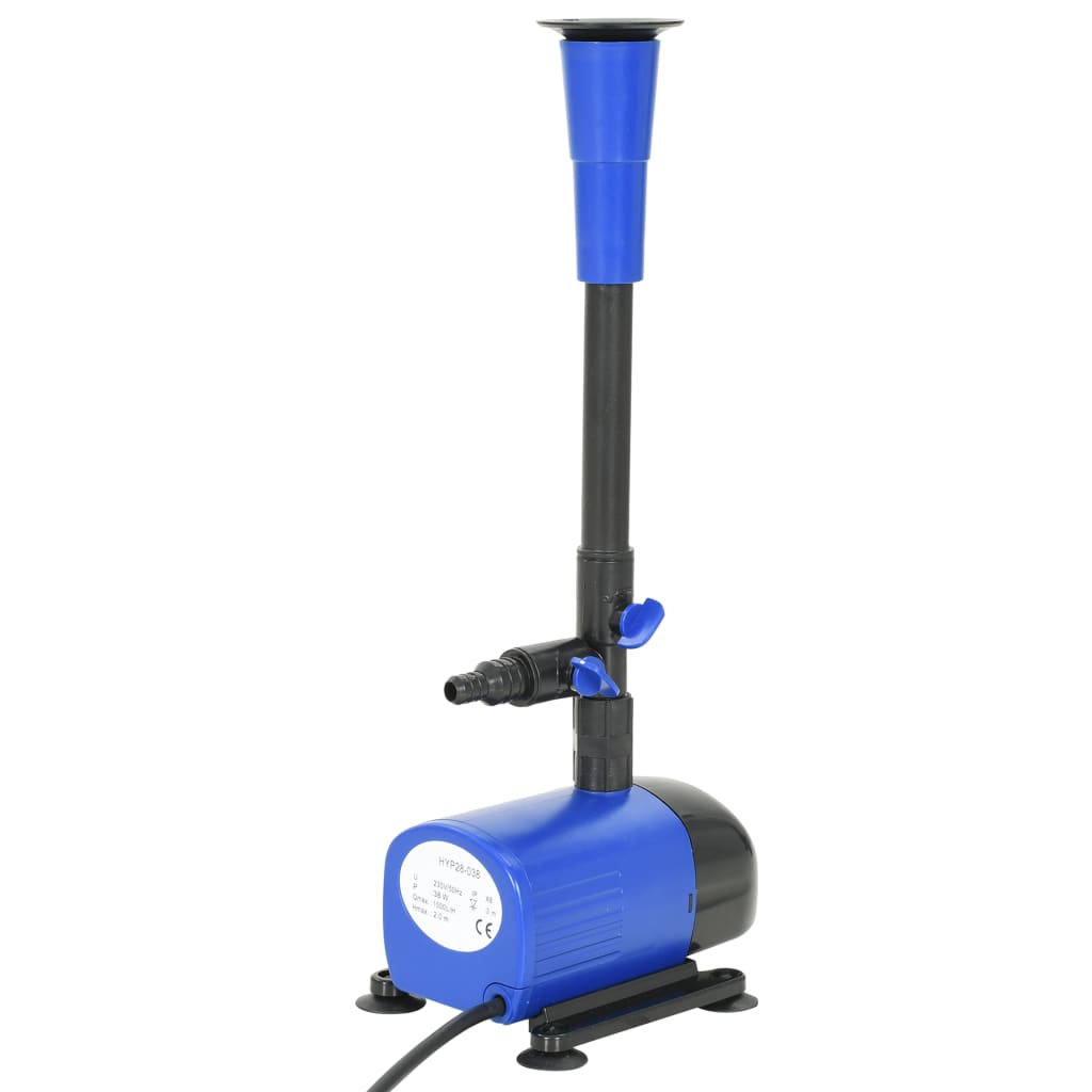 vidaXL Pompa do fontanny, 38 W, 1500 L/h