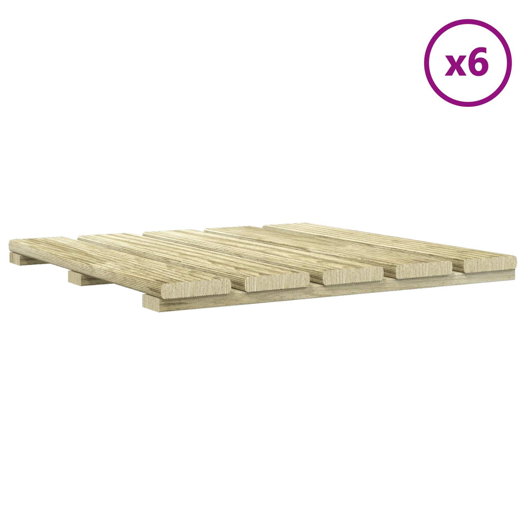 vidaXL Płytka Tarasowa 6 pcs Zielony 50 x 50 cm