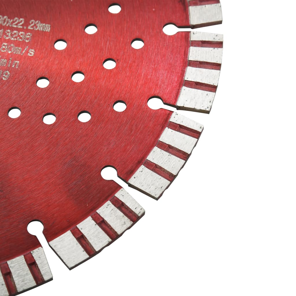 vidaXL Tarcza diamentowa turbo z otworami, stal, 300 mm