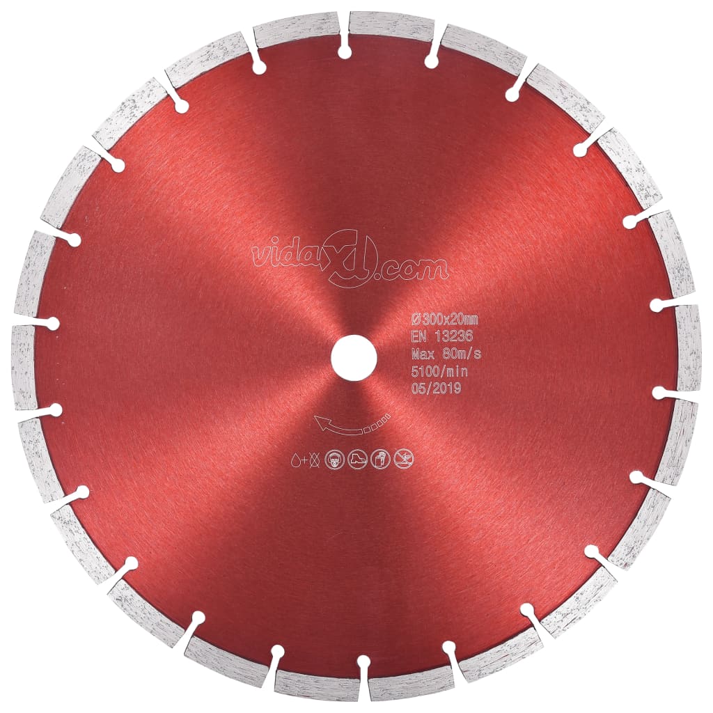 vidaXL Tarcza diamentowa, stal, 300 mm