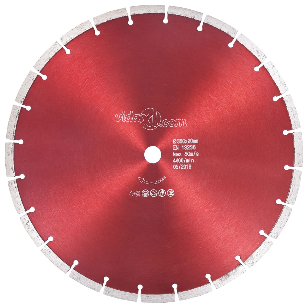 vidaXL Tarcza diamentowa, stal, 350 mm