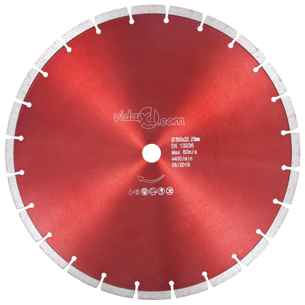 vidaXL Tarcza diamentowa, stal, 350 mm