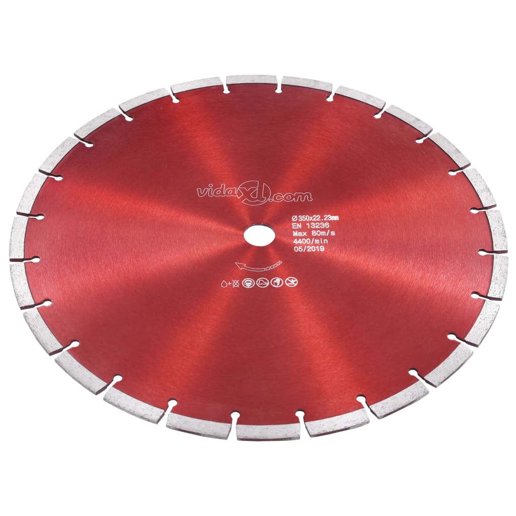 vidaXL Tarcza diamentowa, stal, 350 mm
