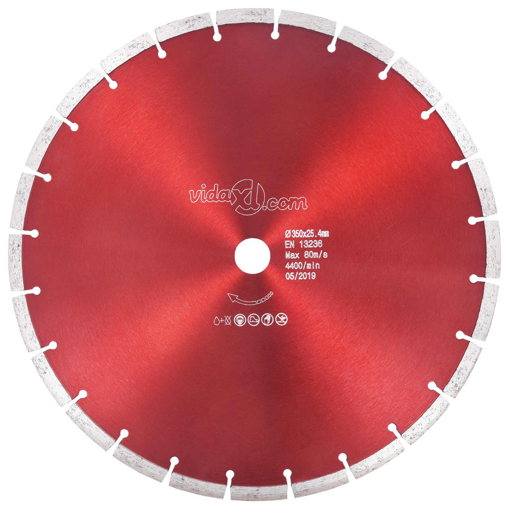 vidaXL Tarcza diamentowa, stal, 350 mm