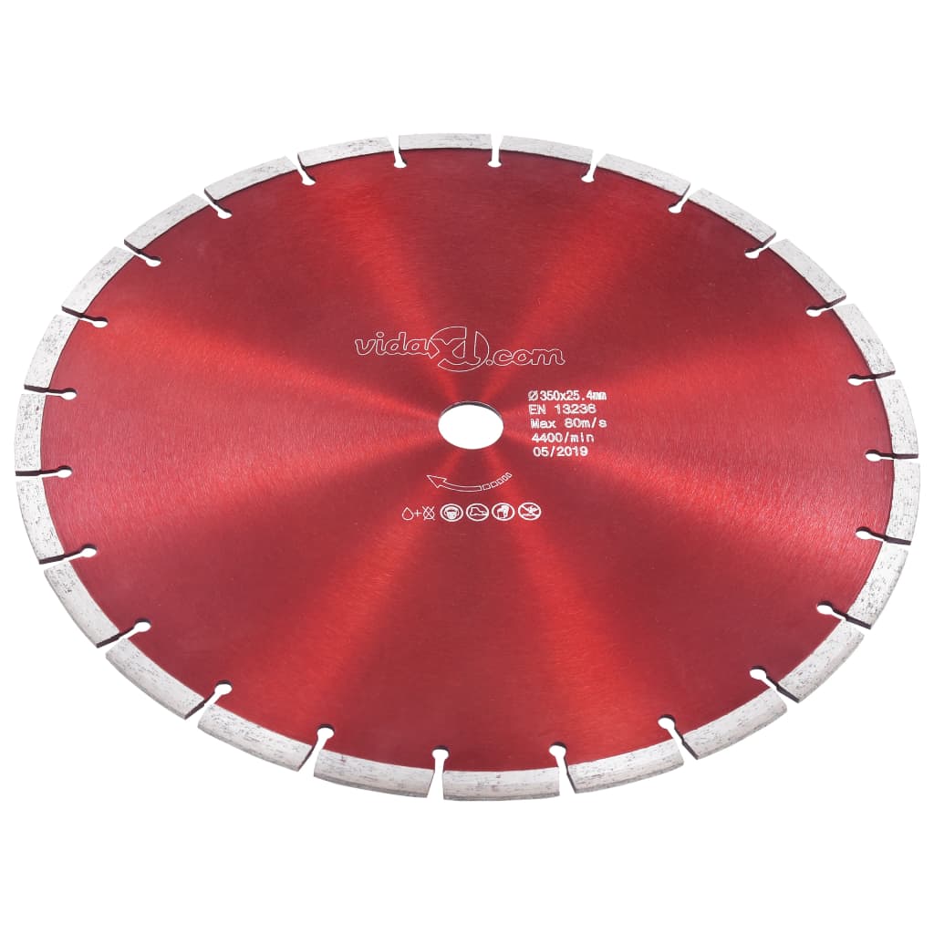 vidaXL Tarcza diamentowa, stal, 350 mm