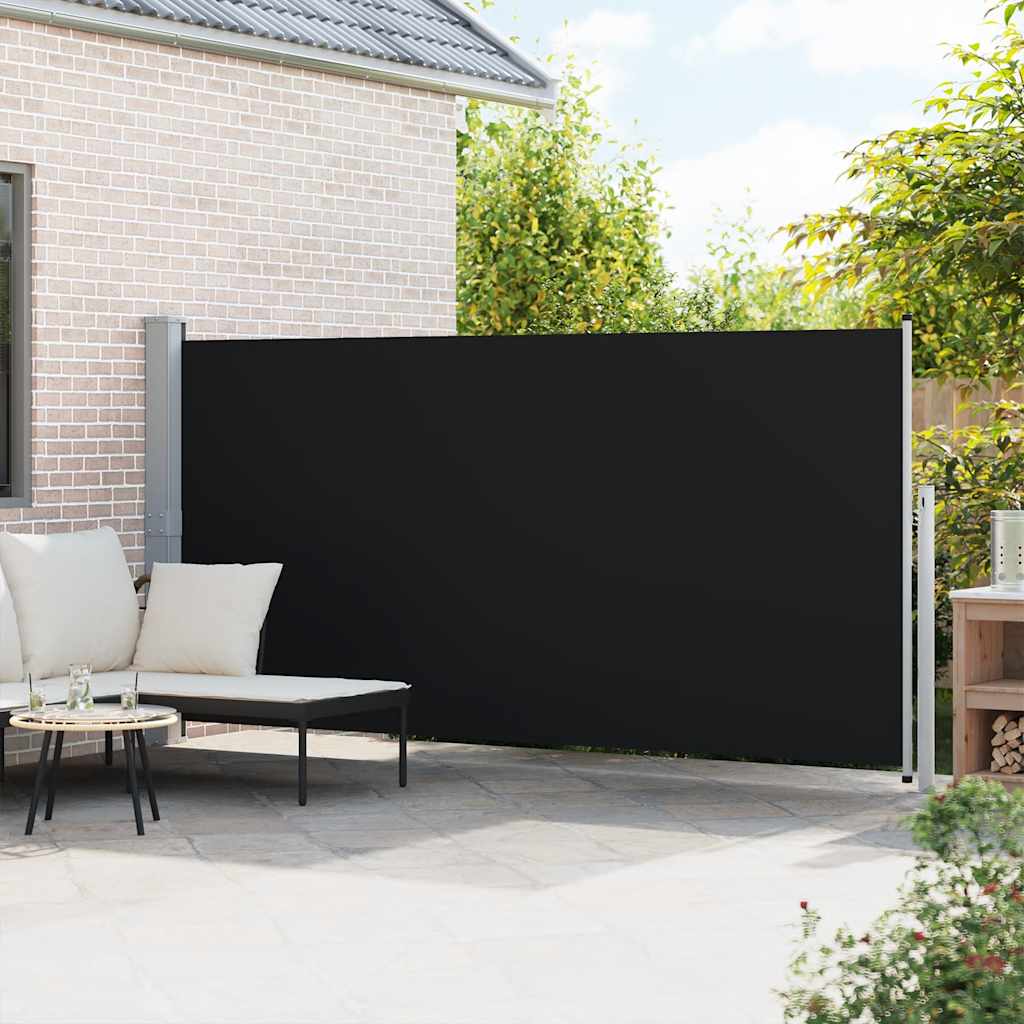 vidaXL Zwijana markiza boczna, 160 x 500 cm, czarna