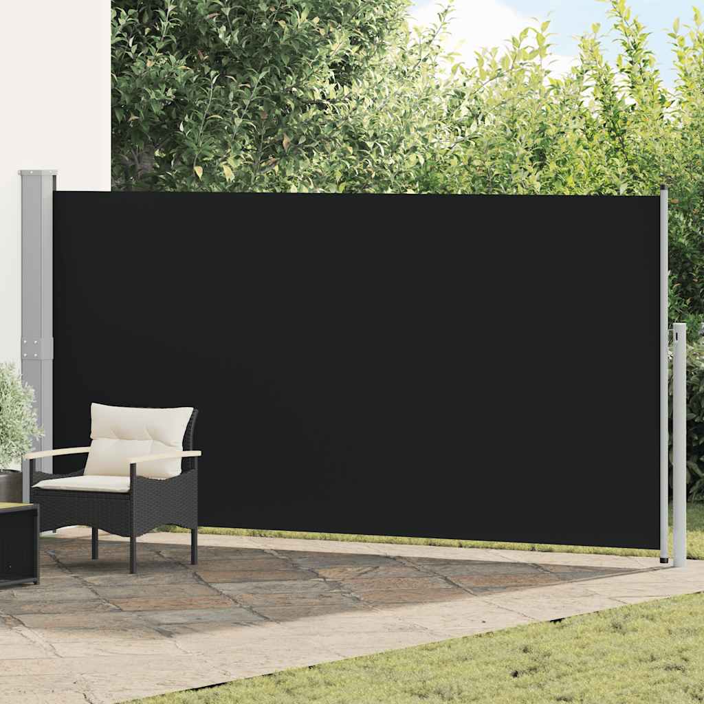 vidaXL Zwijana markiza boczna, 160 x 500 cm, czarna