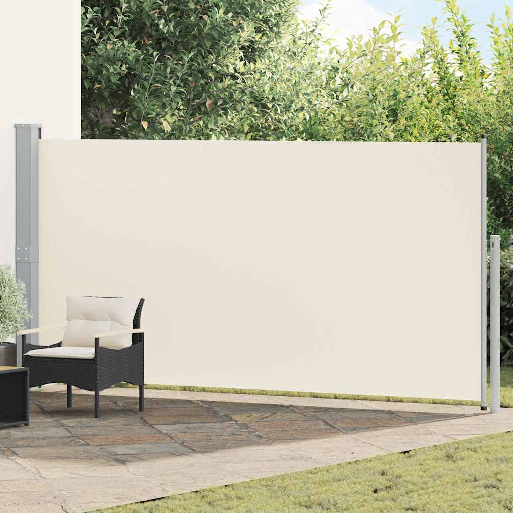 vidaXL Zwijana markiza boczna, 160 x 500 cm, kremowa