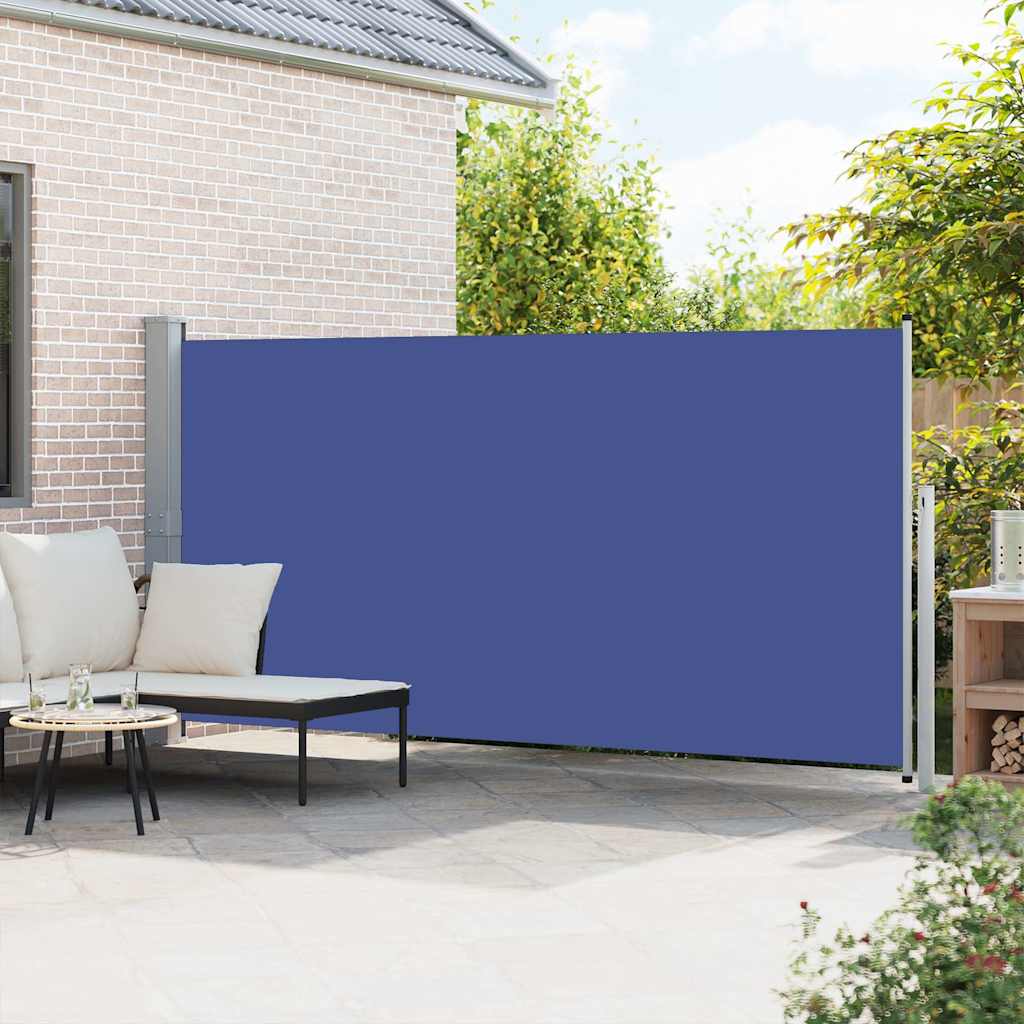 vidaXL Zwijana markiza boczna, 160 x 500 cm, niebieska