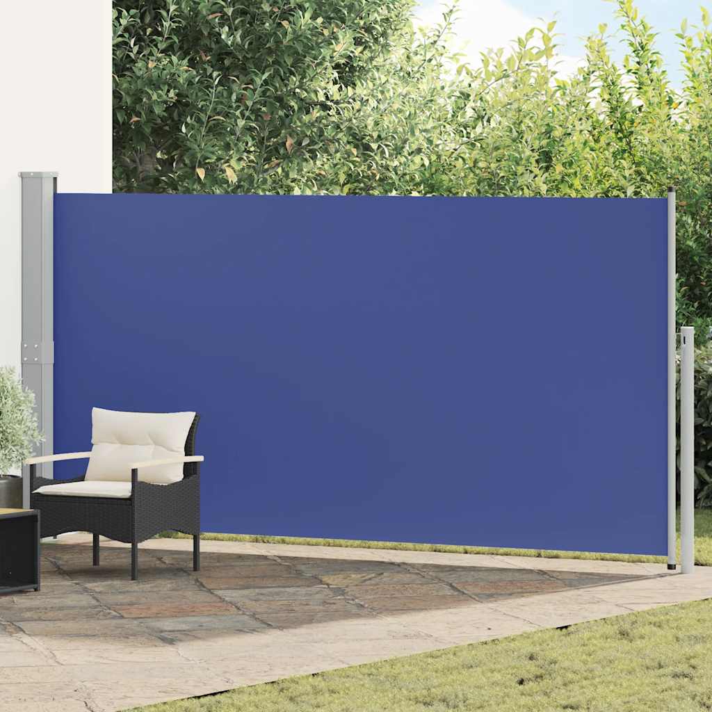 vidaXL Zwijana markiza boczna, 160 x 500 cm, niebieska