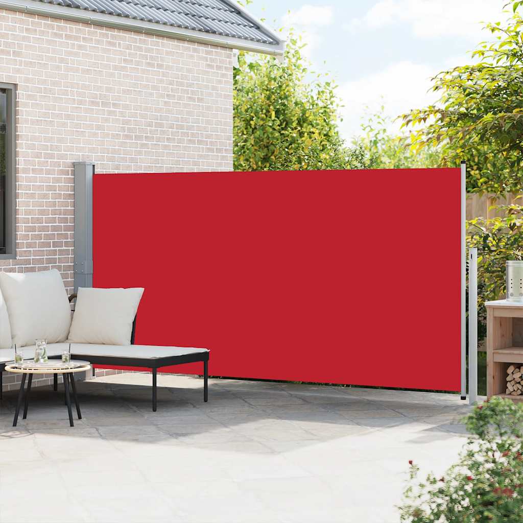 vidaXL Zwijana markiza boczna, 160 x 500 cm, czerwona