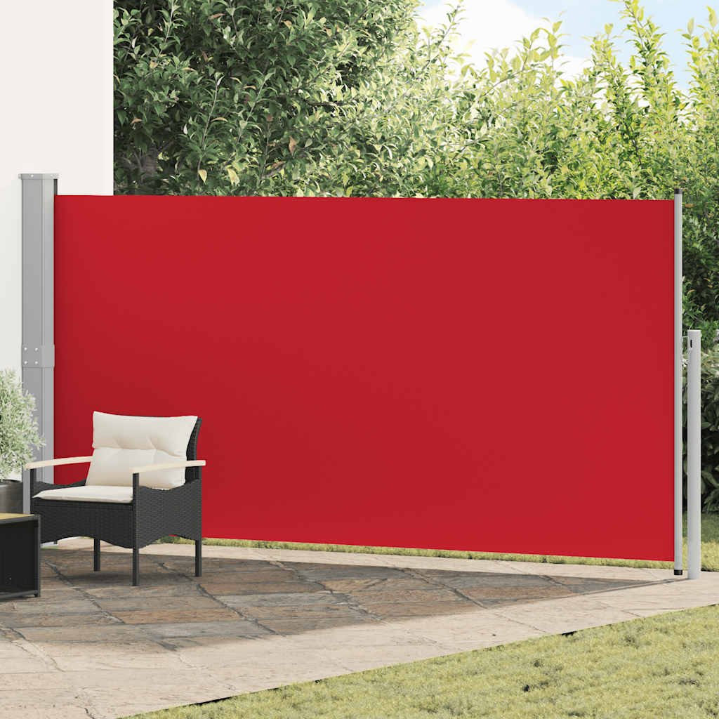 vidaXL Zwijana markiza boczna, 160 x 500 cm, czerwona