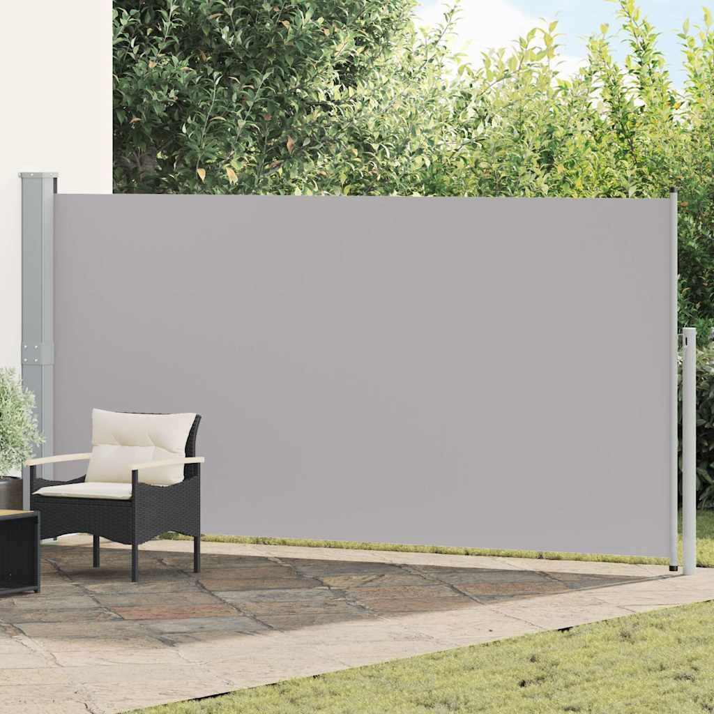 vidaXL Zwijana markiza boczna, 160 x 500 cm, szara