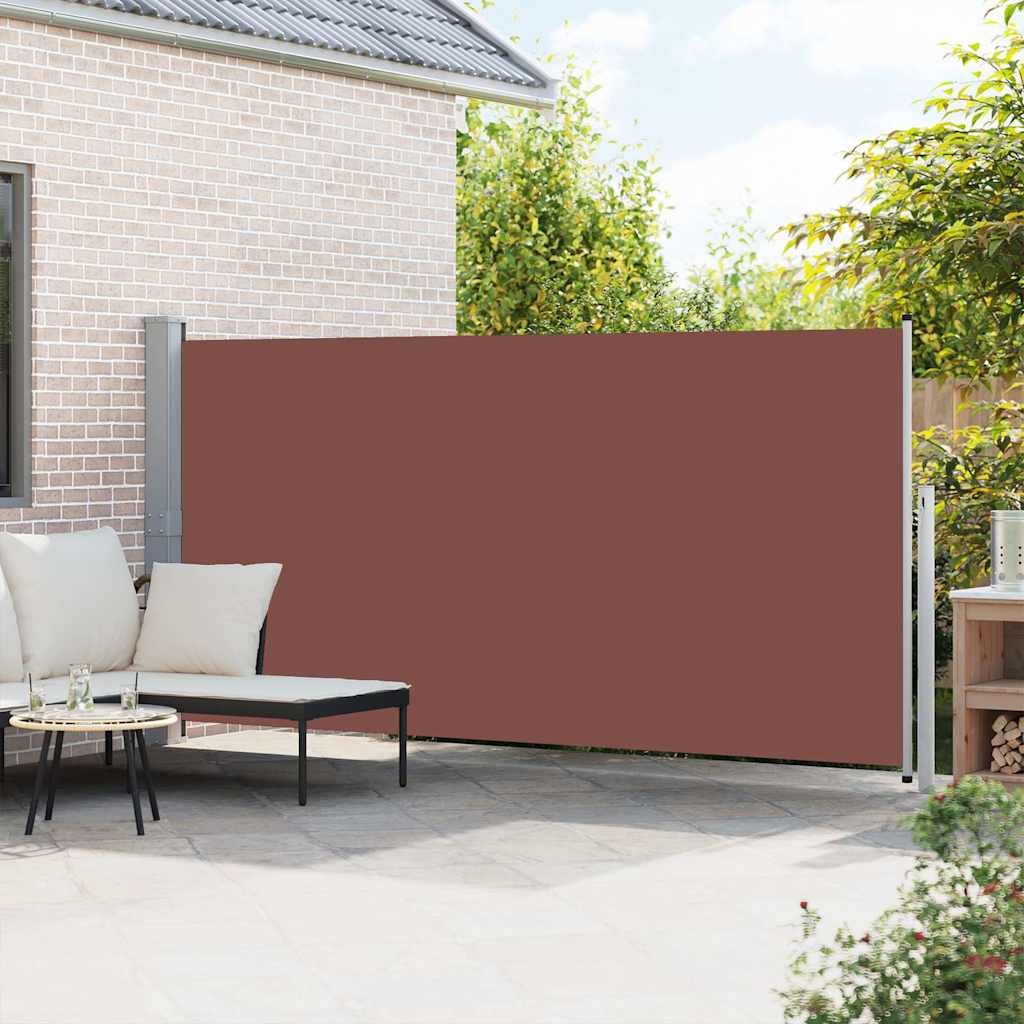 vidaXL Zwijana markiza boczna, 160 x 500 cm, brązowa