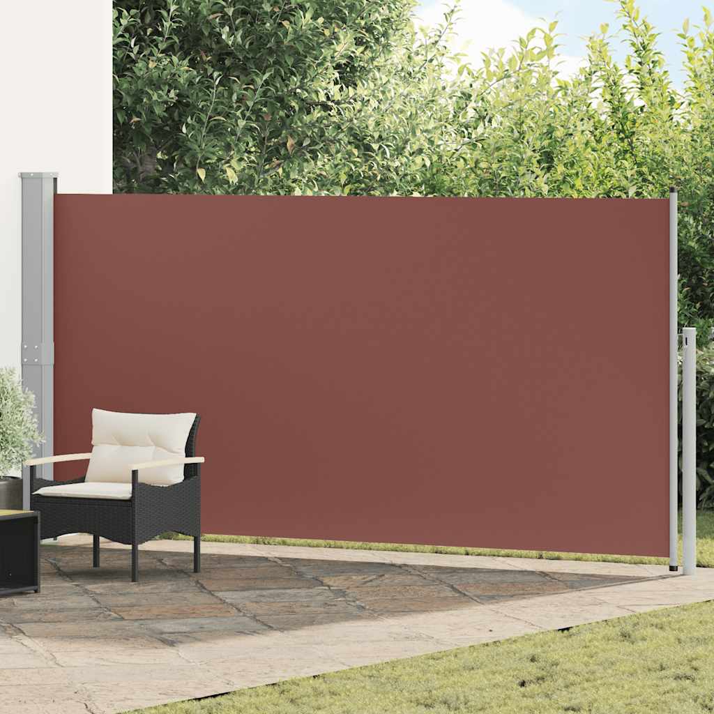 vidaXL Zwijana markiza boczna, 160 x 500 cm, brązowa
