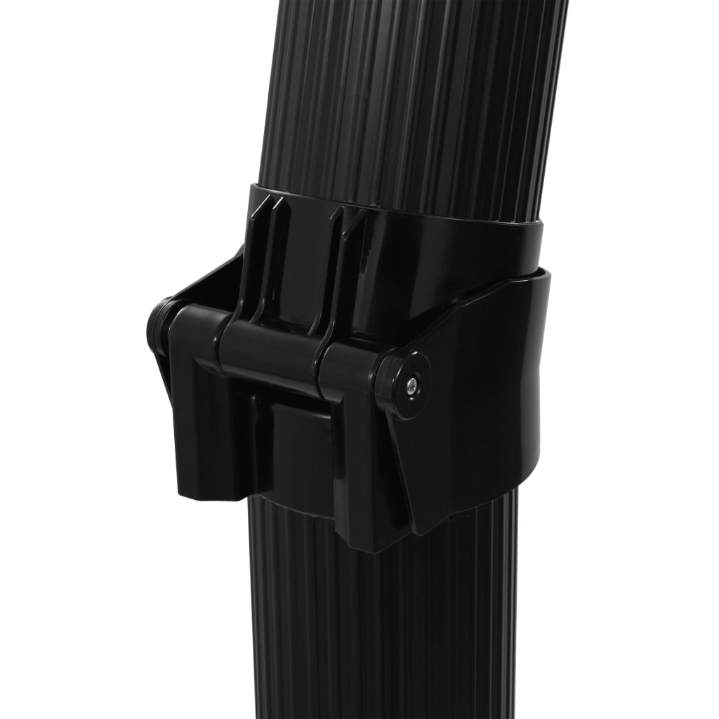 vidaXL Składany prysznic solarny, czarny, 214 cm, 23 L