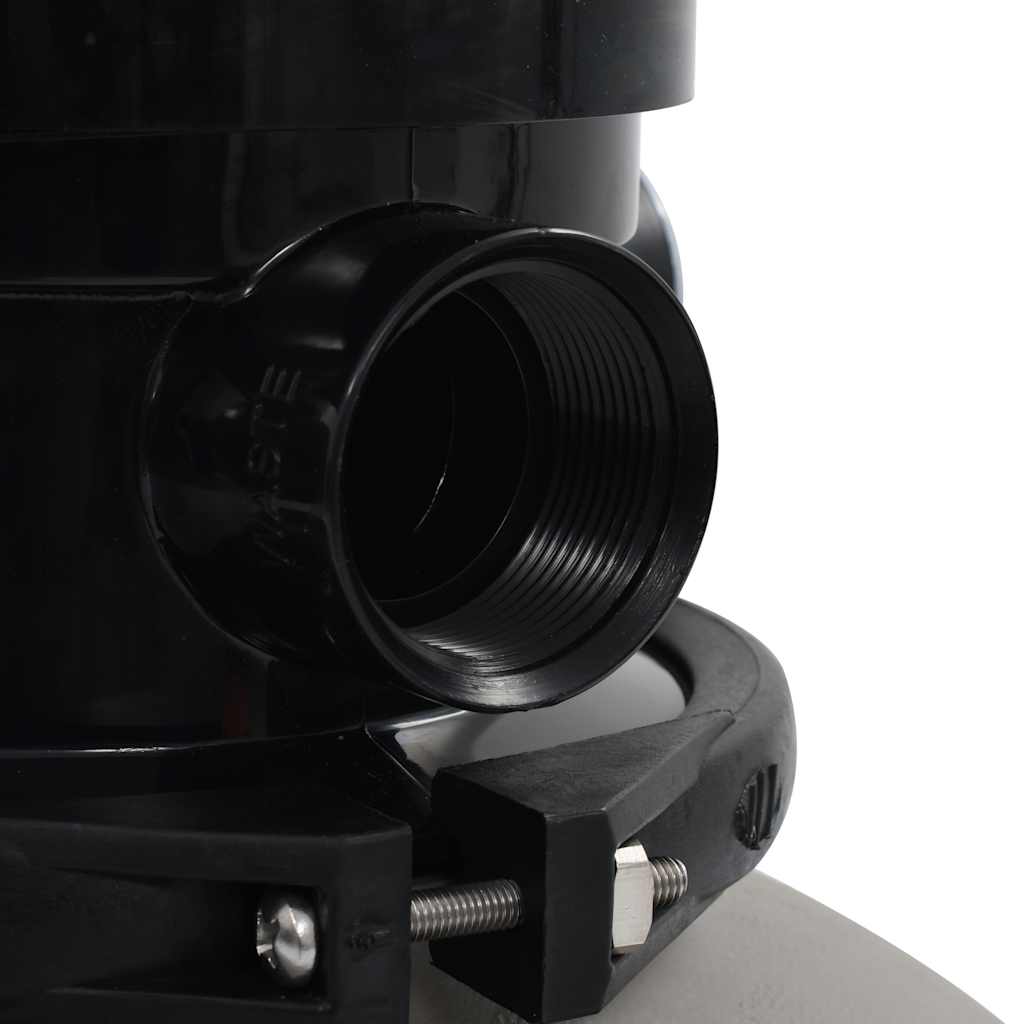 vidaXL Piaskowy filtr basenowy z zaworem 4 drożnym, szary, 350 mm