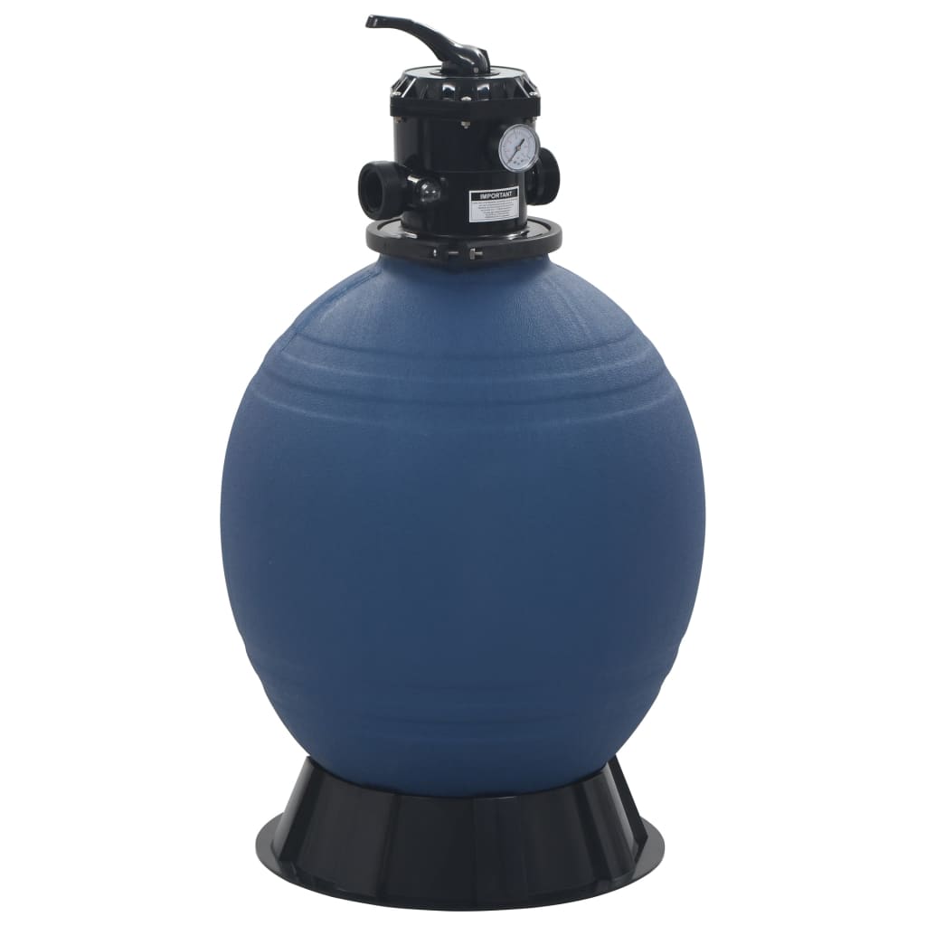 vidaXL Piaskowy filtr basenowy z zaworem 6 drożnym, niebieski, 560 mm