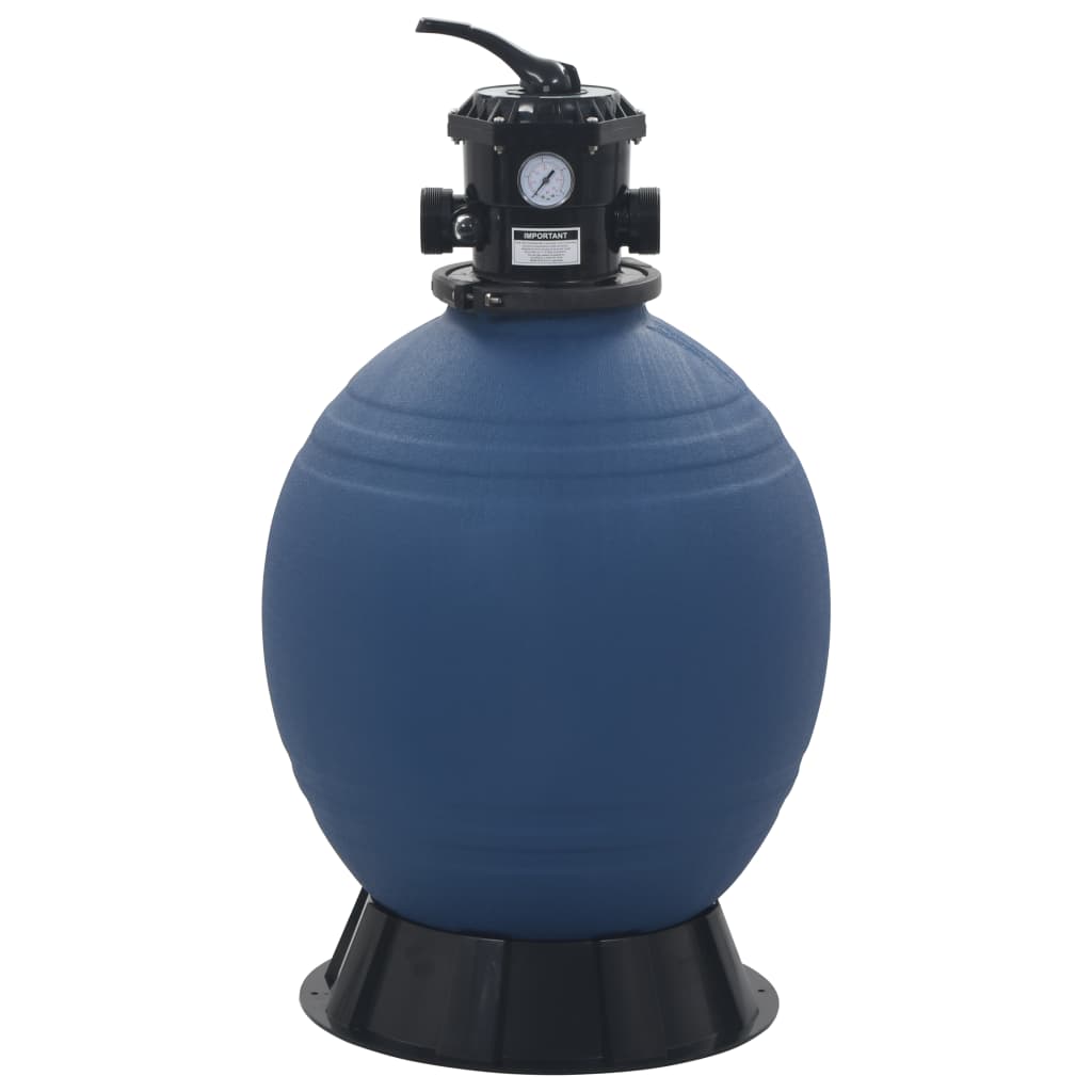 vidaXL Piaskowy filtr basenowy z zaworem 6 drożnym, niebieski, 560 mm