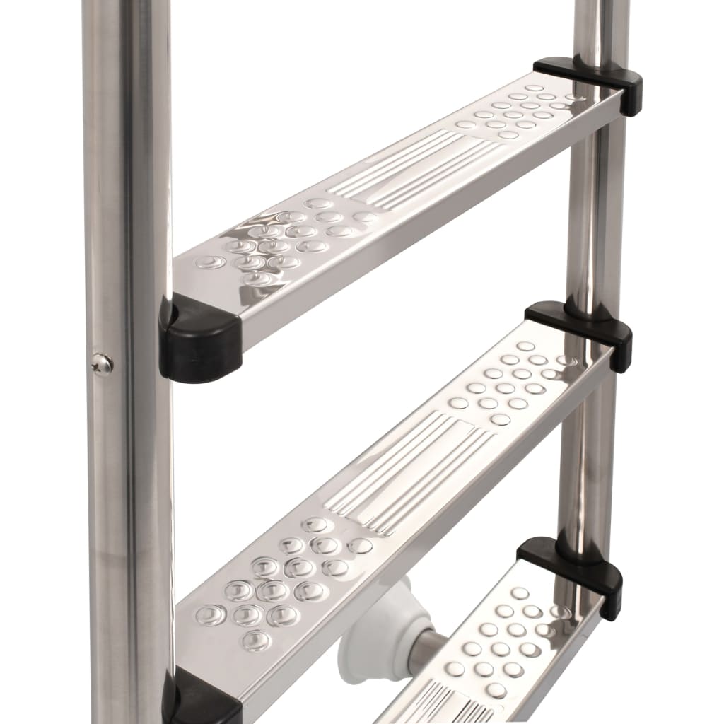 vidaXL Drabinka basenowa z 3 stopniami, stal nierdzewna 304, 120 cm