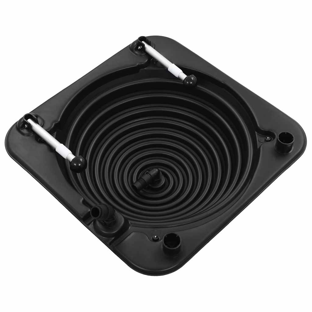 vidaXL Solarny podgrzewacz basenowy, 75x75x36 cm, HDPE, aluminium