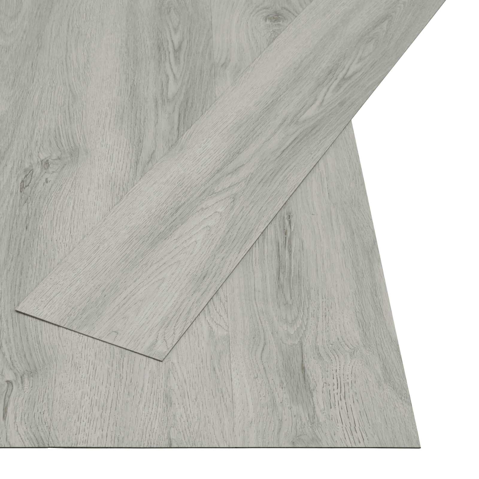 vidaXL Samoprzylepna Deska Podłogowa 32 pcs Jasnoszary 4,46 m² PVC