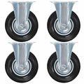 vidaXL Kółka nieskrętne, 4 szt., 125 mm