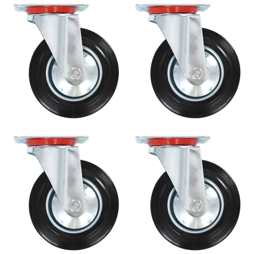 vidaXL Kółka skrętne, 4 szt., 160 mm