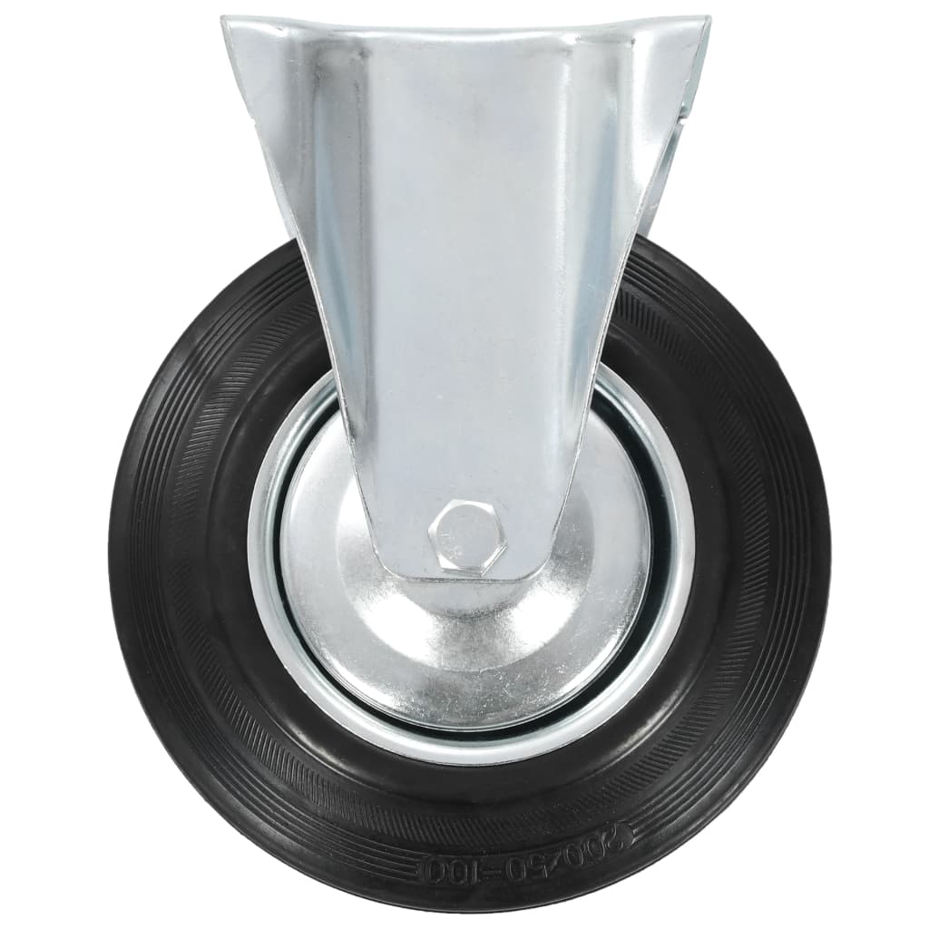 vidaXL Kółka nieskrętne, 4 szt., 200 mm