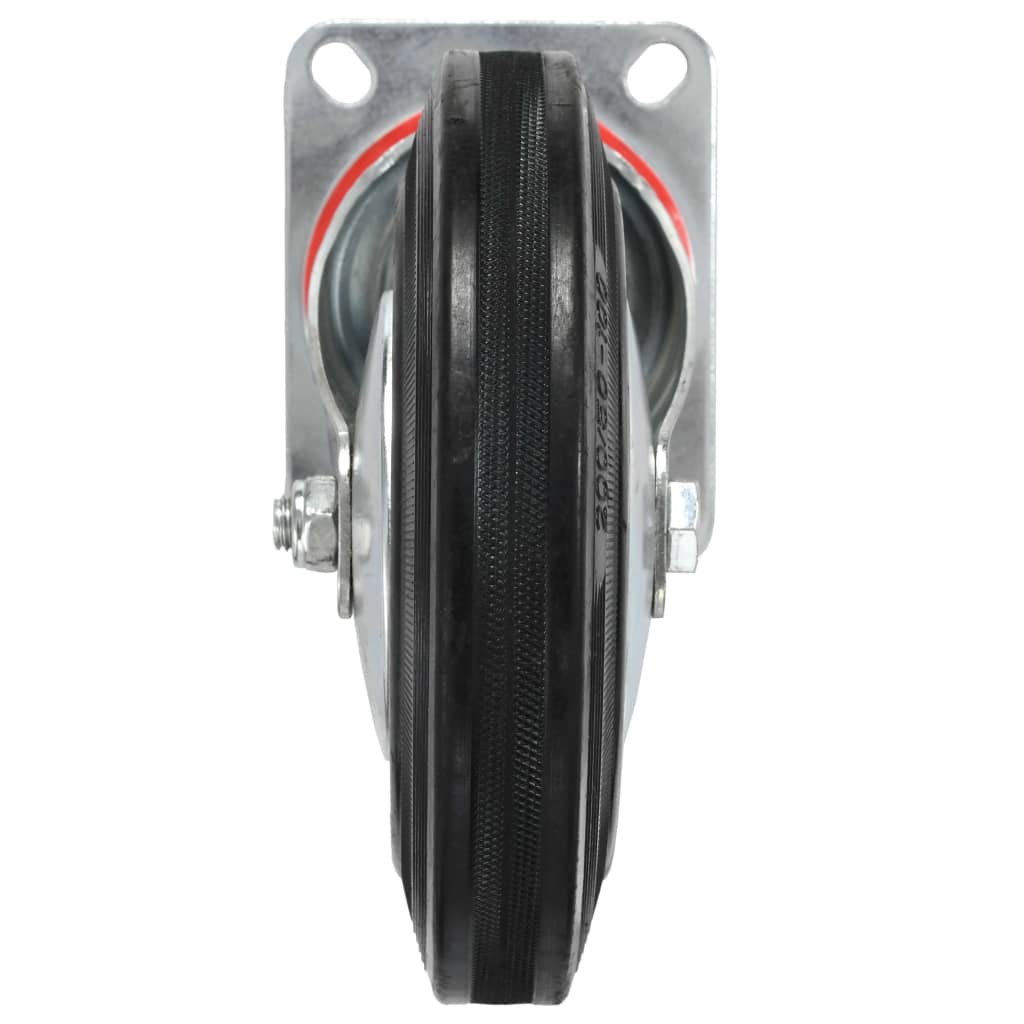vidaXL Kółka skrętne, 4 szt., 200 mm