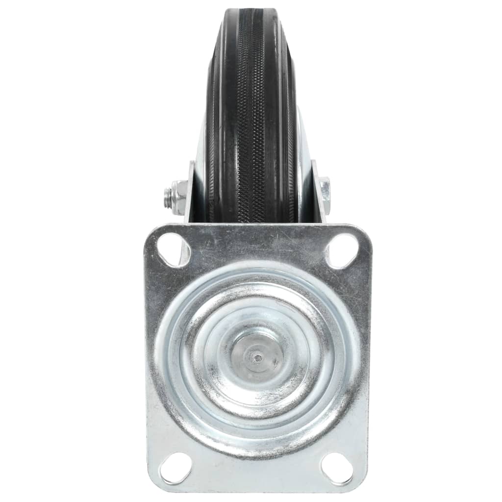 vidaXL Kółka skrętne, 4 szt., 200 mm