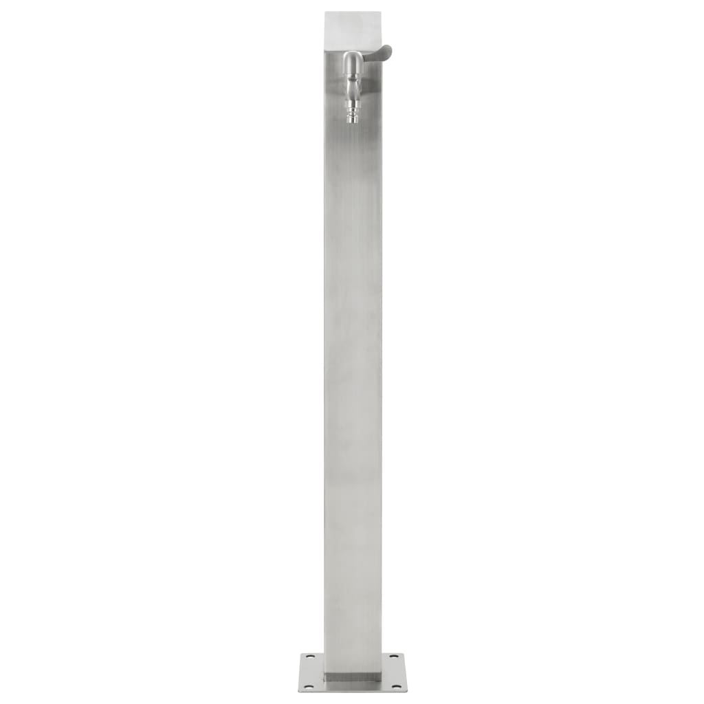 vidaXL Kran ogrodowy na słupku, stal nierdzewna, kwadratowy, 95 cm