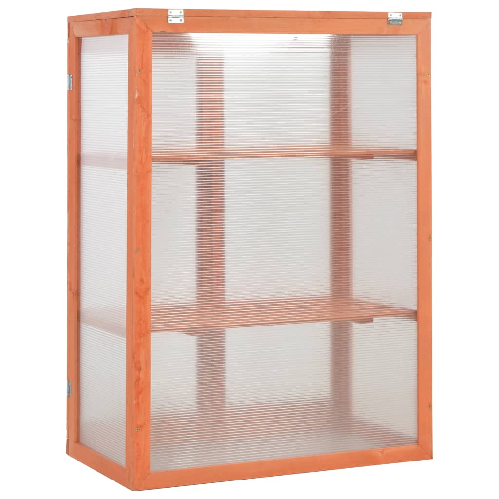 vidaXL Szafka na rośliny, szklarnia, drewniana, 75 x 47 x 109 cm