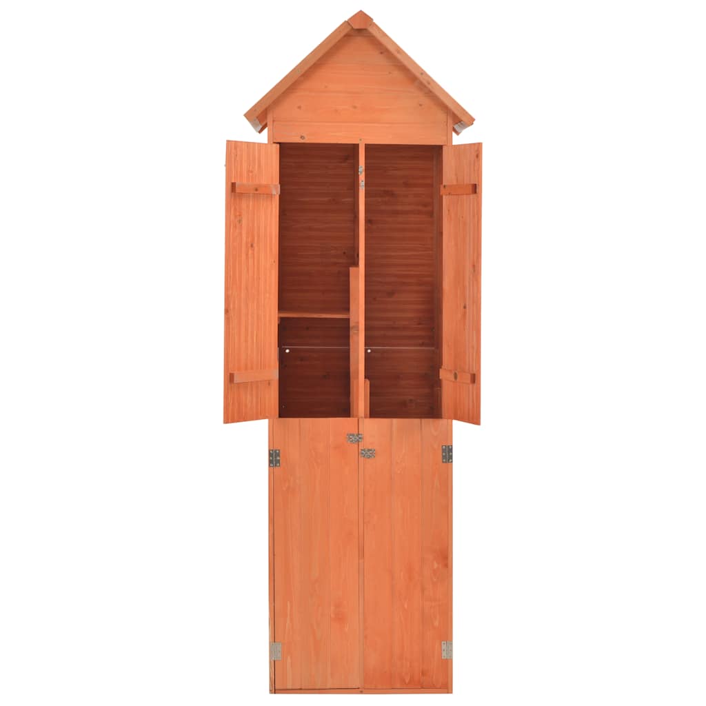 vidaXL Schowek ogrodowy, 71 x 60 x 213 cm, drewniany