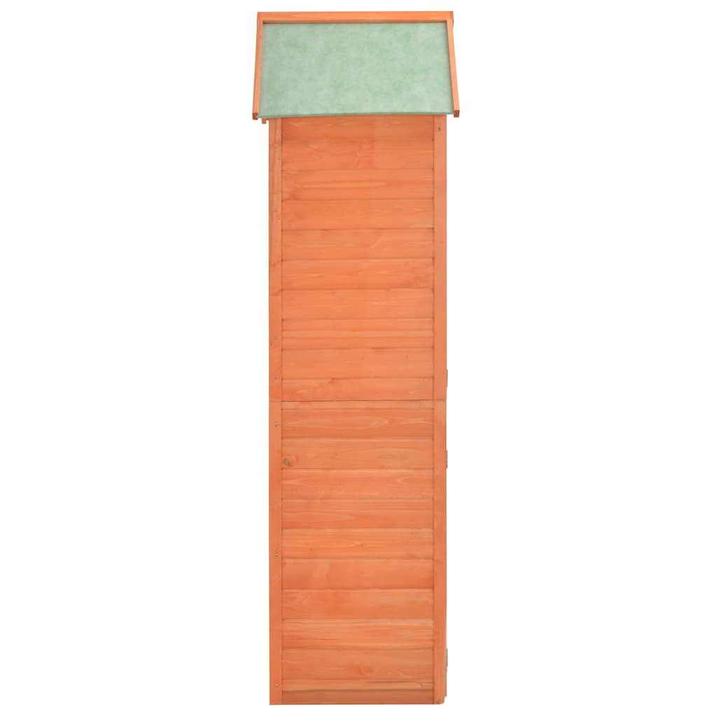 vidaXL Schowek ogrodowy, 71 x 60 x 213 cm, drewniany
