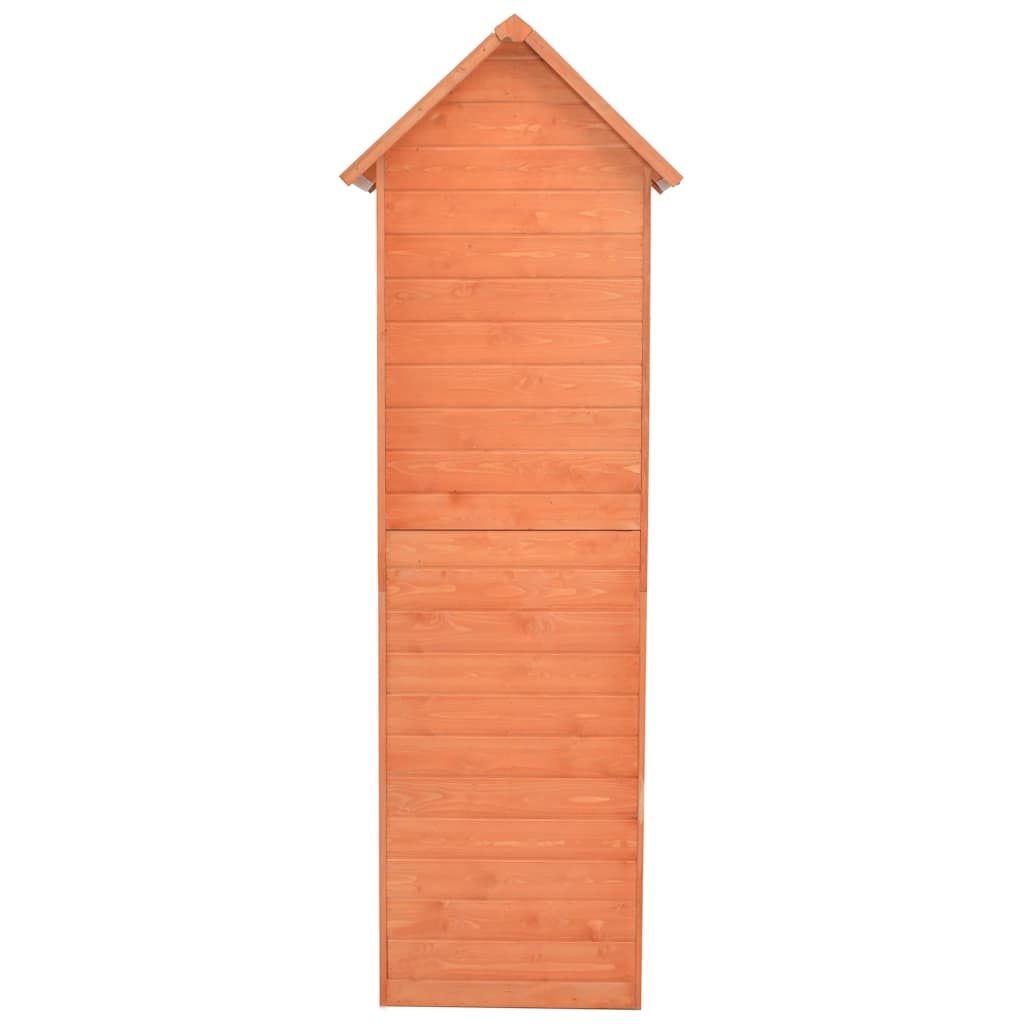 vidaXL Schowek ogrodowy, 71 x 60 x 213 cm, drewniany