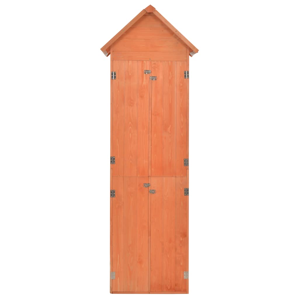vidaXL Schowek ogrodowy, 71 x 60 x 213 cm, drewniany
