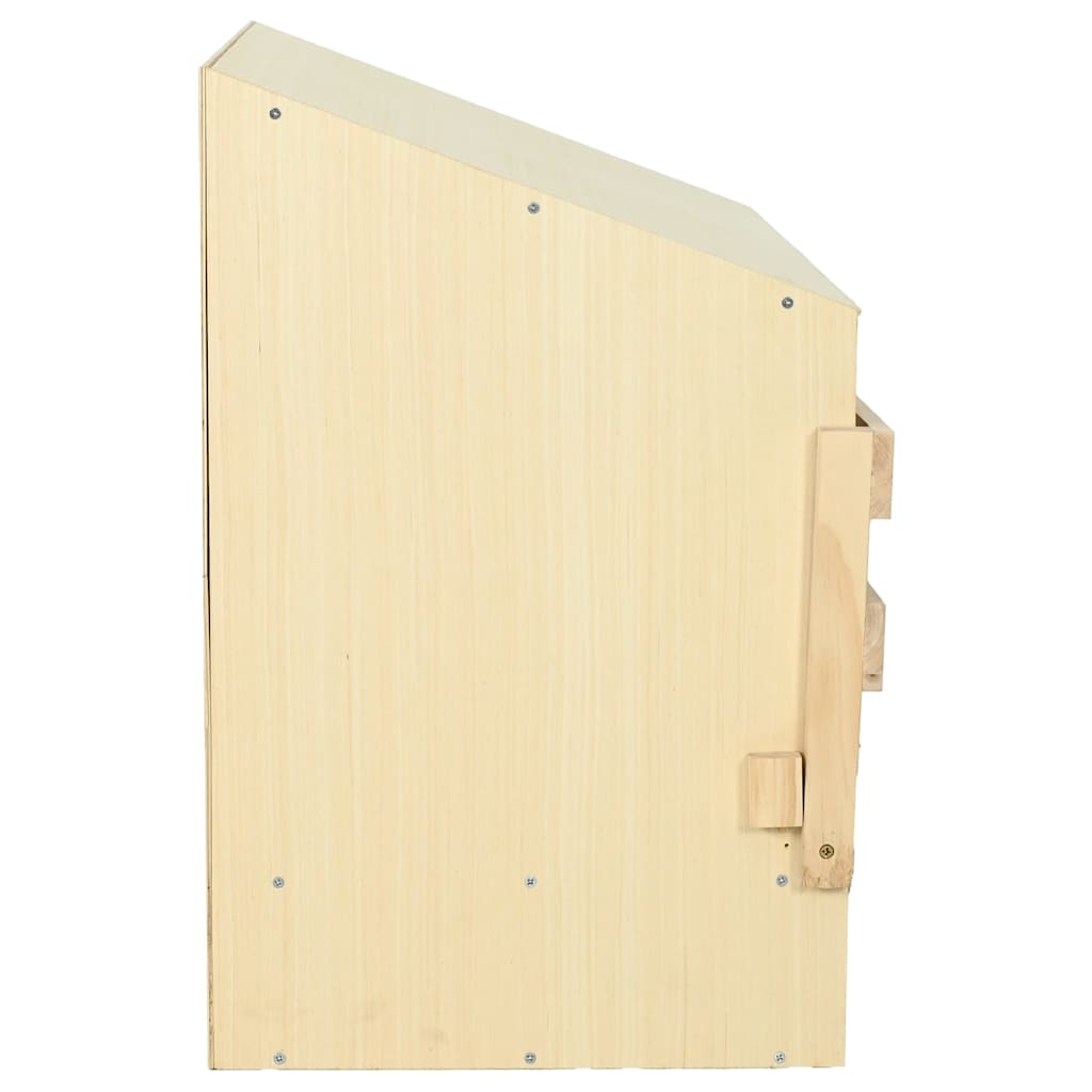 vidaXL Gniazdo dla kur, 3 przegrody, 93x40x65 cm, lite drewno sosnowe