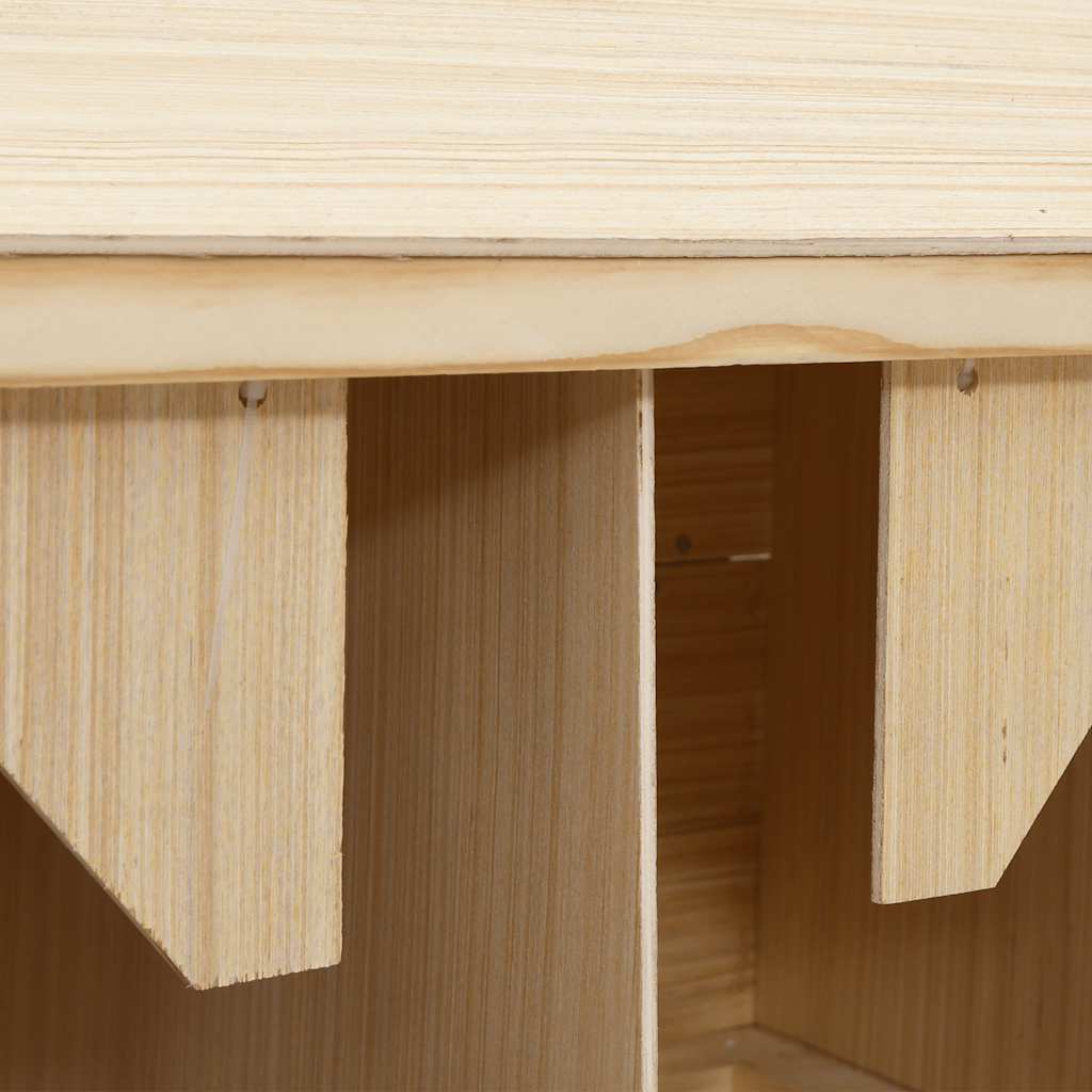 vidaXL Gniazdo dla kur, 4 przegrody, 106x40x59 cm, lite drewno sosnowe