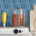 vidaXL Szklany cylinder do podgrzewacza do hot dogów, 200x240 mm