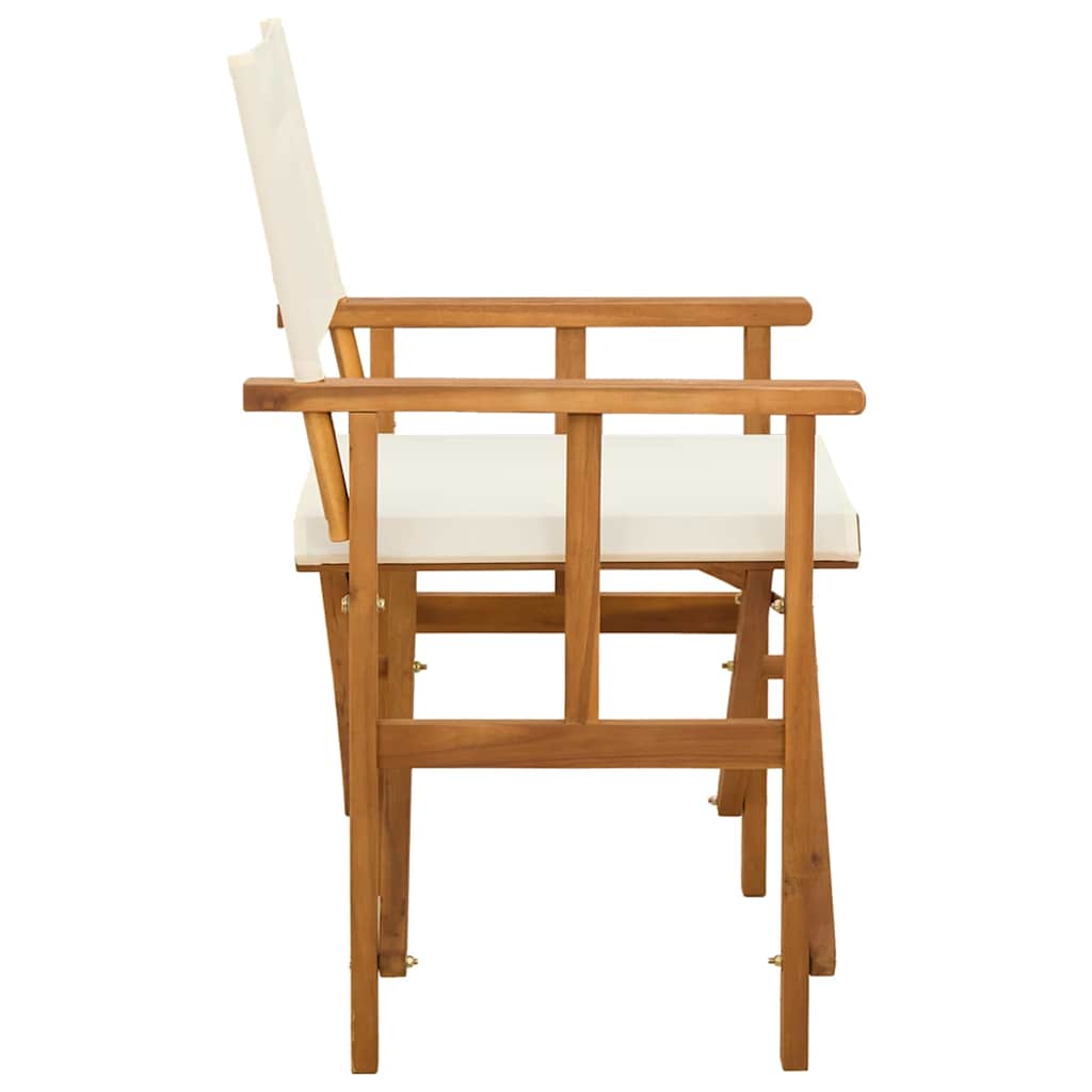 vidaXL Krzesło reżyserskie, lite drewno akacjowe