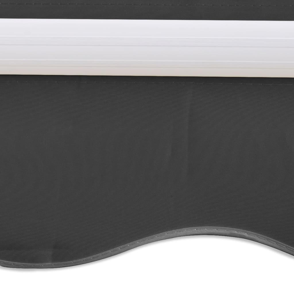 vidaXL Markiza zwijana ręcznie, 300 cm, antracytowa