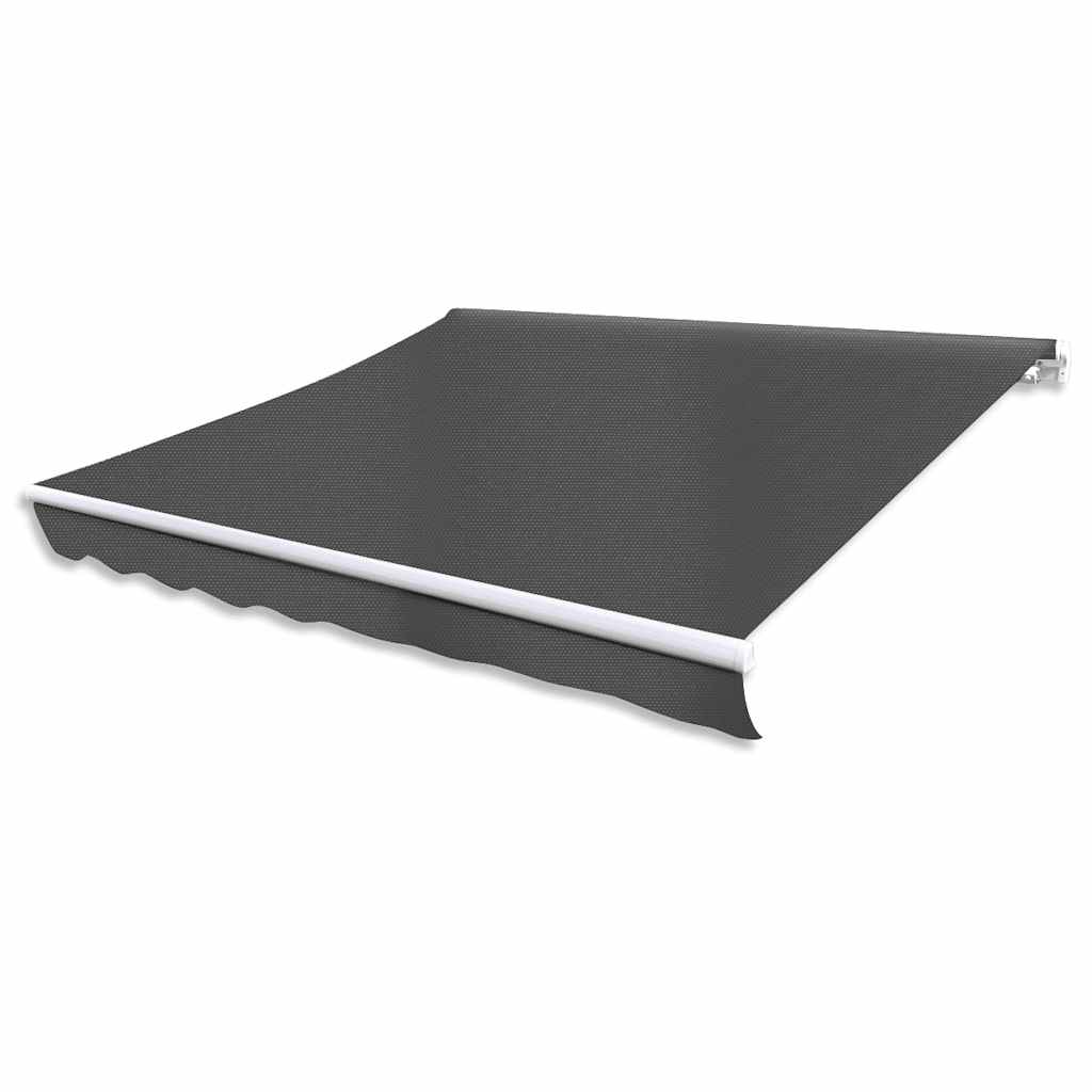vidaXL Markiza automatyczna, 400 cm, antracytowa