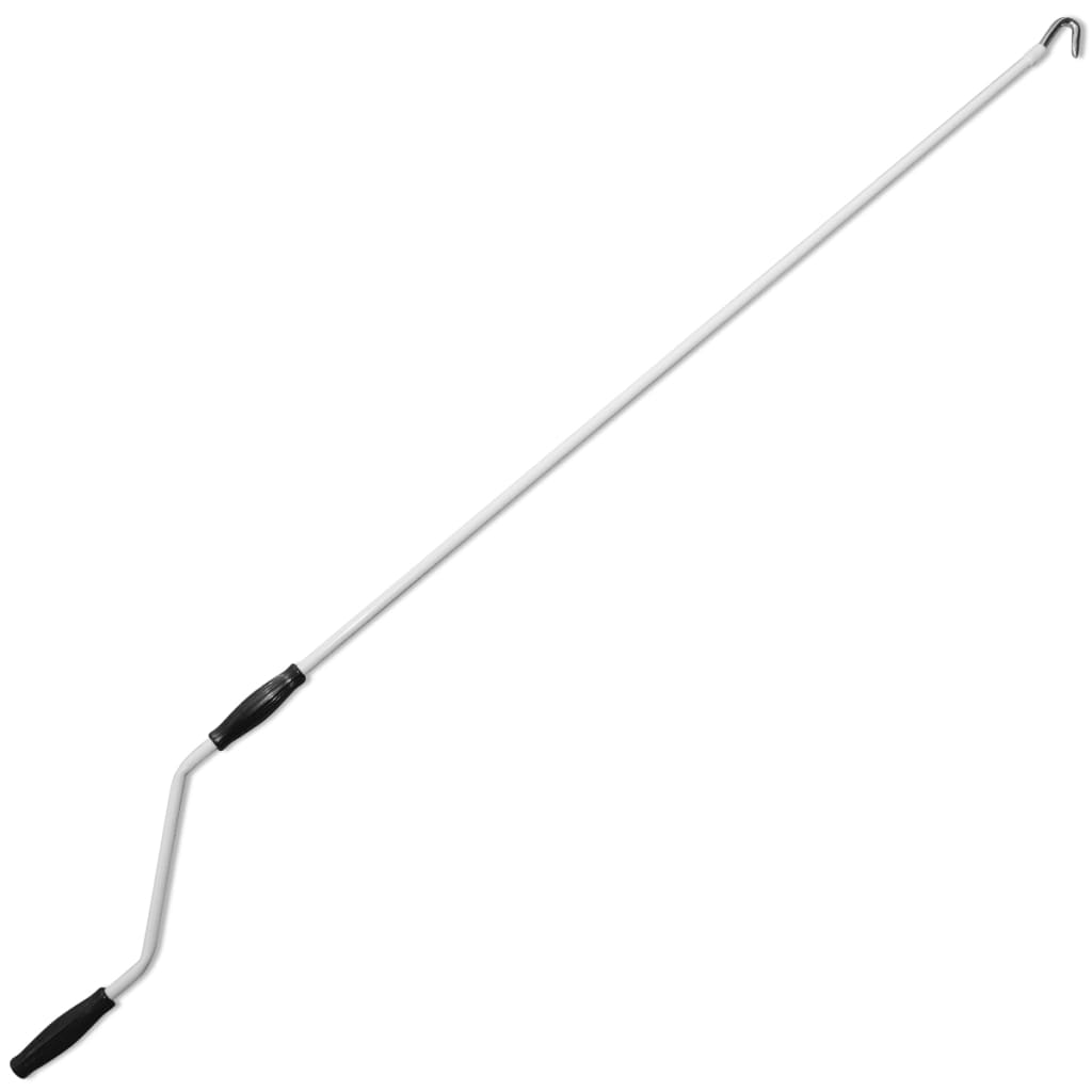 vidaXL Markiza zwijana ręcznie, 500 cm, niebiesko-biała
