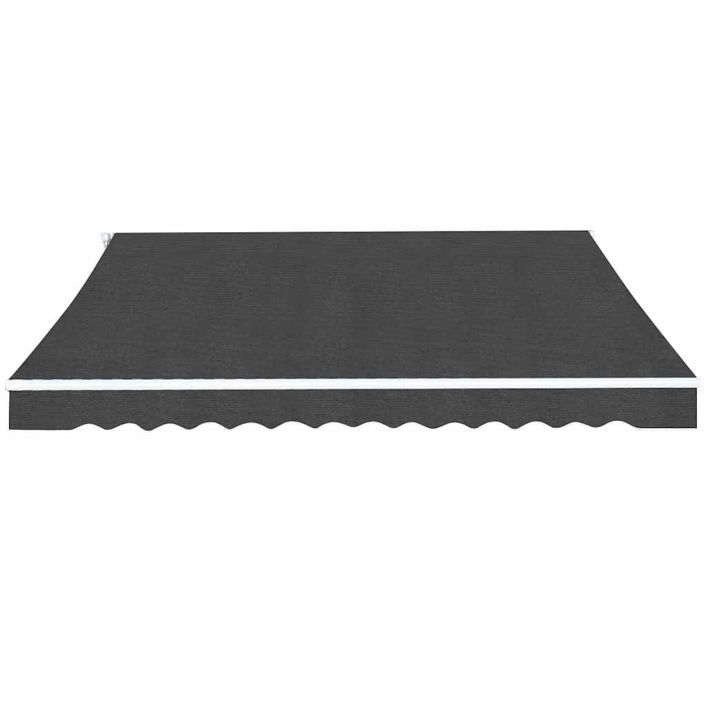 vidaXL Markiza zwijana ręcznie, 500 cm, antracytowa