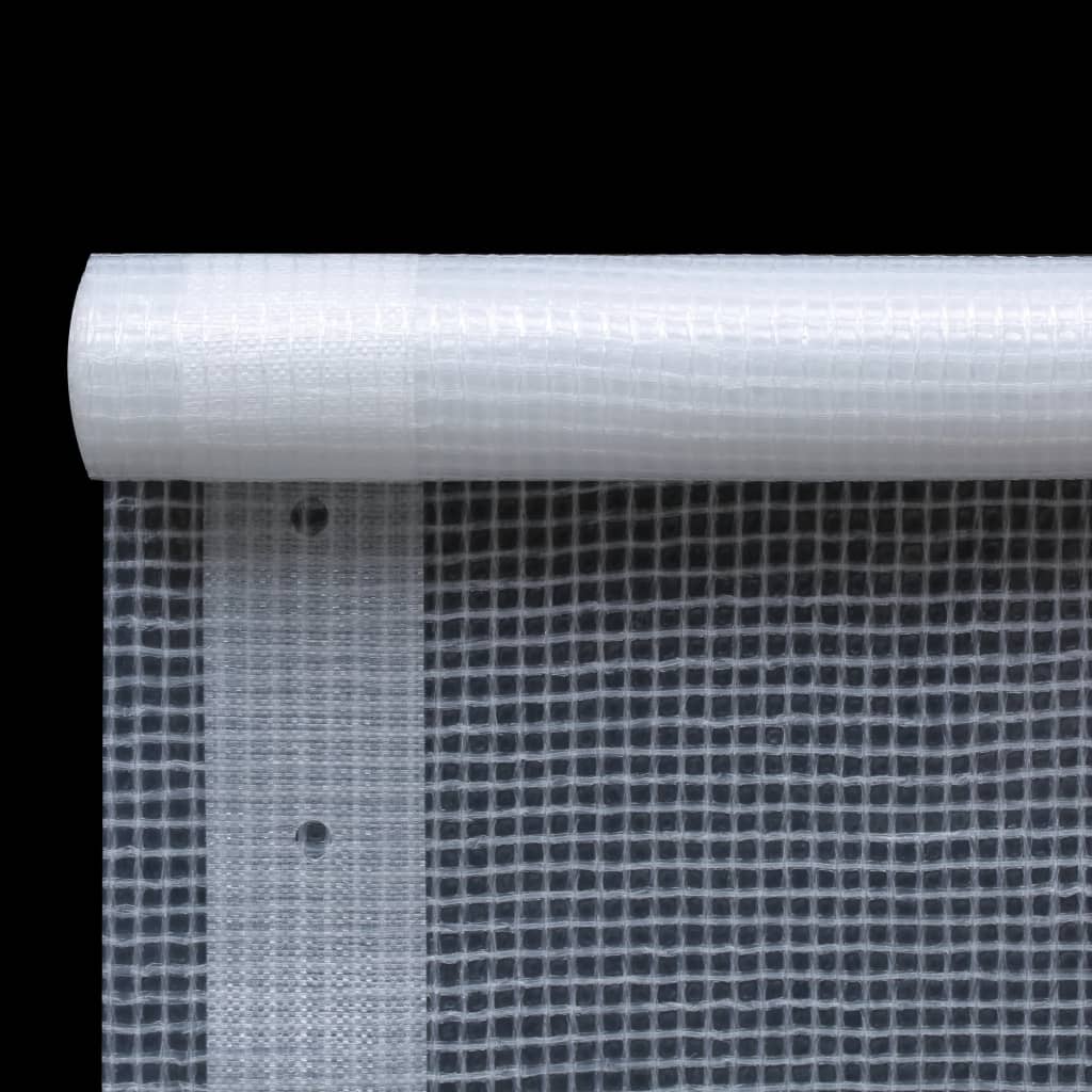 vidaXL Plandeka Leno, 260 g/m², 4 x 8 m, biała