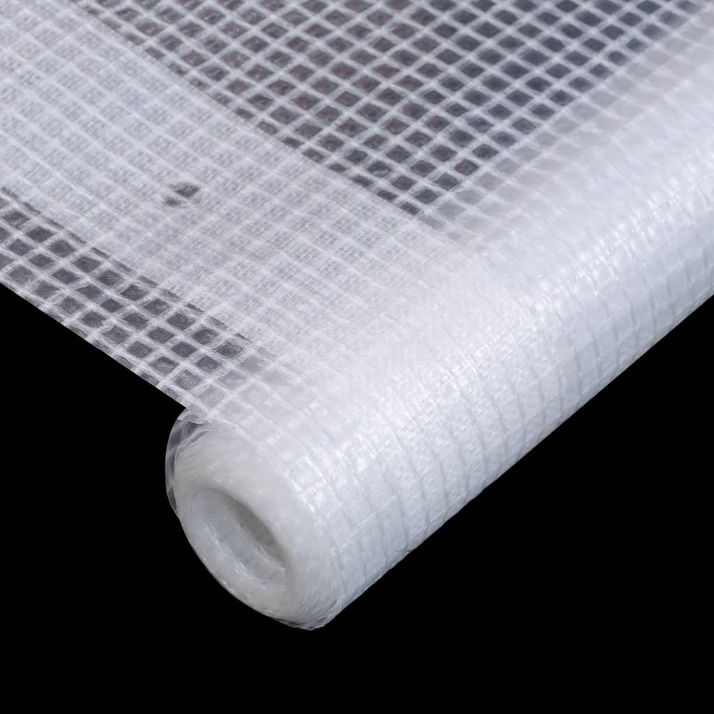 vidaXL Plandeka Leno, 260 g/m², 4 x 10 m, biała